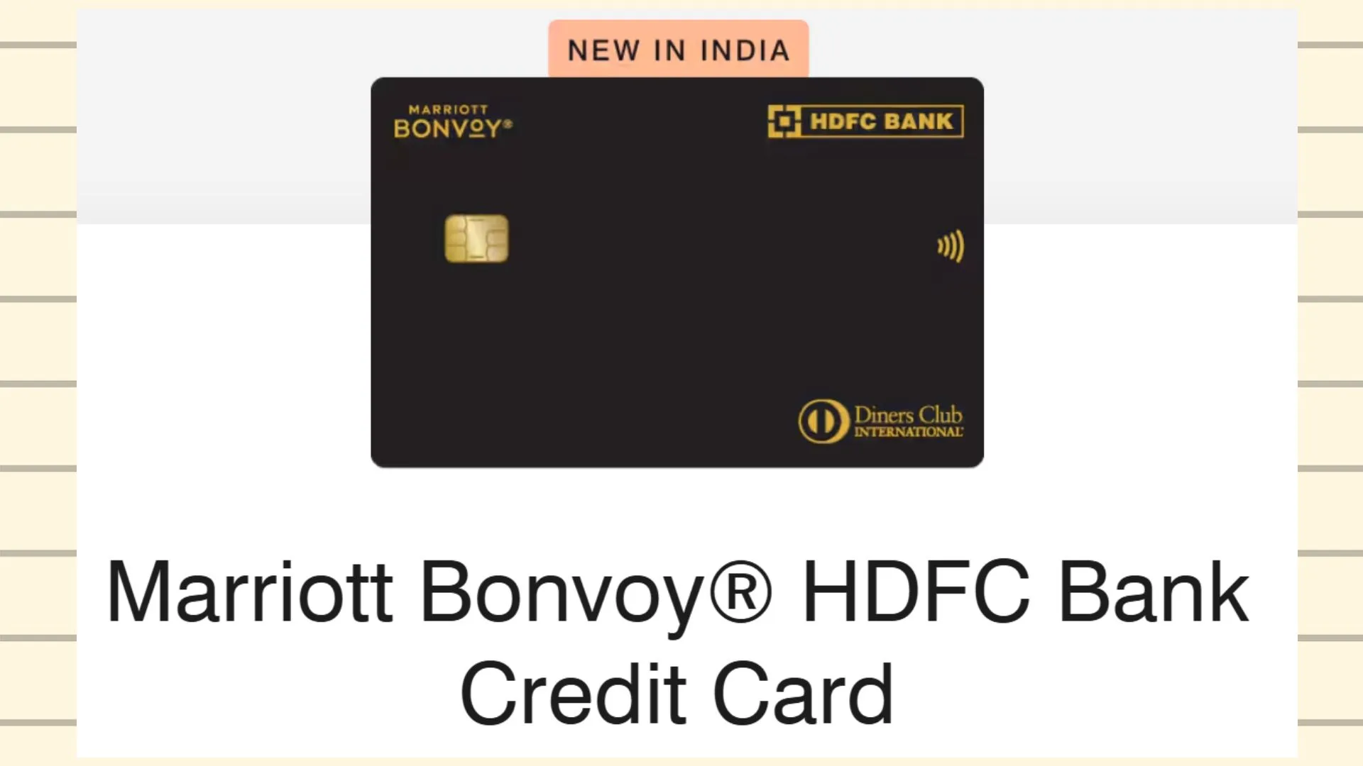HDFC Bank Marriott Bonvoy Credit Card Review