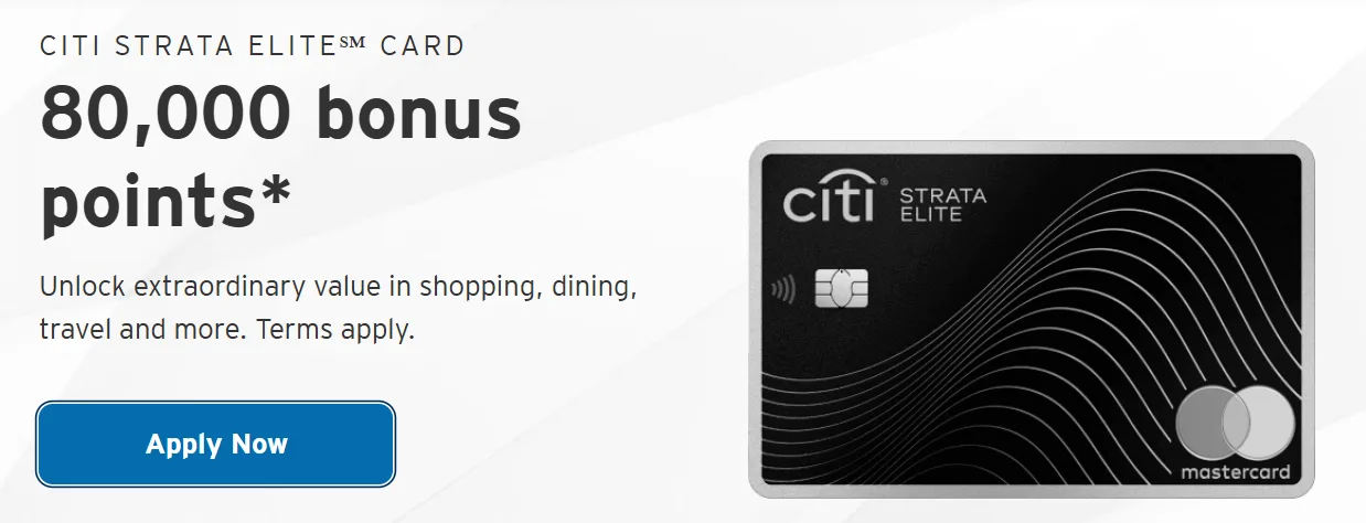 Citibank Launches New Strata Elite Credit Card